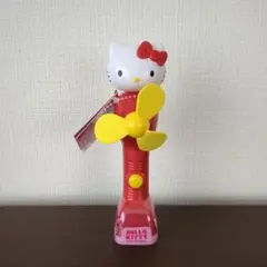 希少】サンリオ ハローキティハンディファン 飛行機 平成レトロ 当時物