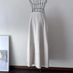 レイビームス＊サテン　スリットスカート