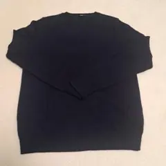 UNIQLO　カシミアセーター　Ｌサイズ　ネイビー　Vネックセーター
