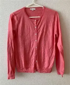 アースミュージック＆エコロジーカーディガンM サーモンピンク