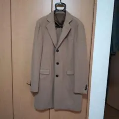 ONLYベージュ チェスターコート ウール