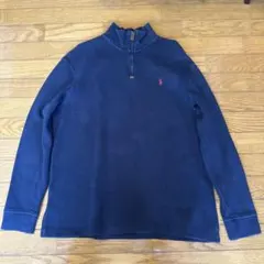 Polo Ralph Lauren ネイビー ジップアップ トレーナー L