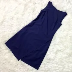 値下！theory ノースリーブ ワンピース アシンメトリー ネイビー サイズS