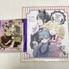 黒執事 トレーディングミニ色紙 缶バッジ シエル セバスチャン リジー