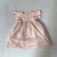 petit main チュールワンピース ピンク 80cm