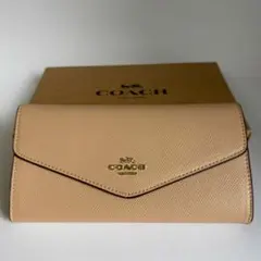 コーチ 長財布 CU158 レザー フラップ