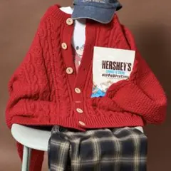 Freak's Store ニットカーディガン　レッド