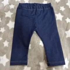 ネイビー デニム風パンツ 90cm