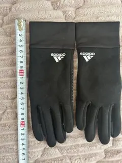 adidas 黒手袋 滑り止め付き