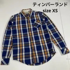 ティンバーランド　ボタンダウンシャツ　チェック柄　古着女子　XSのサムネイル