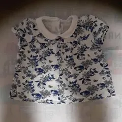 PETIT BATEAU 花柄 半袖カットソー 24m/86cmのサムネイル