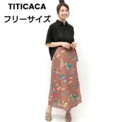 TITICACA チチカカ / チョリータプリーツスカート 巻きスカート ロング