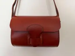 【美品】ヘルツ　太ベルト・ショルダーポシェット(CP-1) チョコのサムネイル