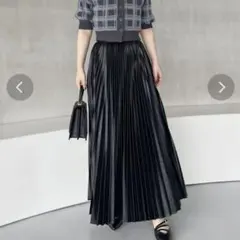 GRL ブラック プリーツスカート M