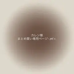 カレン様 まとめ買い 専用ページ