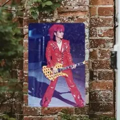 新作　x japan 【HIDE】メタル　プレート　ブリキ　看板　イエローハート