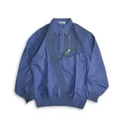 レア 未使用 ビンテージ ニット切替 80s 90s 長袖ポロシャツ 昭和レトロ