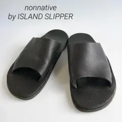 nonnative 別注 ISLAND SLIPPER シボ革 レザー サンダルのサムネイル