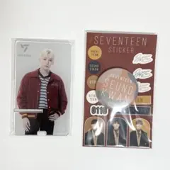 SEVENTEEN 一番くじ スングァン アクリルスマホスタンド 缶バッジ