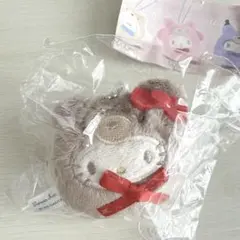 サンリオ　起き上がりぬいぐるみマスコット　ラテクマバージョン　キティ