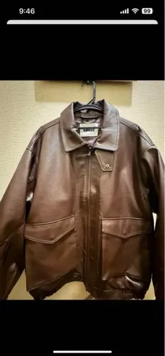 SINSS A2ショートフライトジャケット【ブラウン】 SINSS A2ショートフライトジャケット【ブラウン】