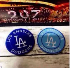 【新品❣️】LA ドジャース　アイロン　接着　ワッペン　2枚セット