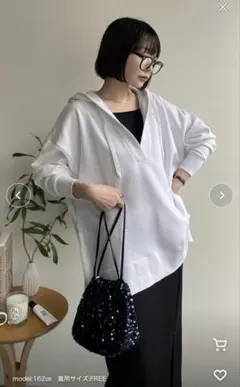 スキッパー フーディー ホワイト