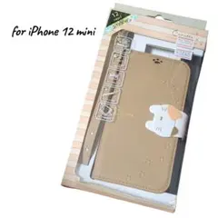 iPhone 12 mini 5.4インチ対応手帳型ケース ベージュのサムネイル