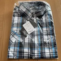 新品タグ付き☆メンズ　半袖　チェック　シャツ　L Lサイズ