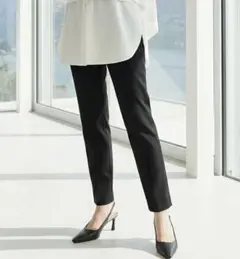 ビースリー ストレッチスリムパンツ 770344 黒 S