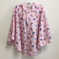 アンパンマン　レインコート　レインポンチョ　ピンク　80〜95