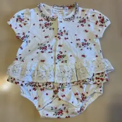 イチゴ柄80㎝ロンパース