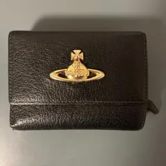 Vivienne Westwood 三つ折り財布 ブラック ゴールドオーブのサムネイル