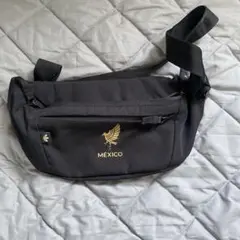 ブラック ナイロン ショルダーバッグ MÈXICO