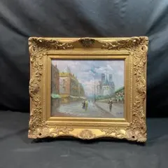 《油彩画》y.SIMON ヨーロッパの風景