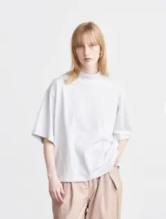 kha:ki コットン モックネック カットソー Tシャツ