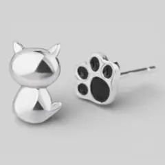 猫×肉球　シルバーピアス　S925刻印【1セット】