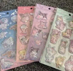 サンリオ　シャカシャカシール　4枚セット