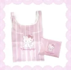 【チャーミーキティ♡コラボ エコバッグ♪】サンリオ　折り畳み　コンパクトのサムネイル