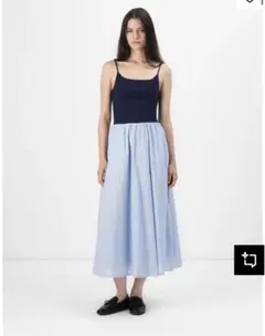 Gap ギャップ ストライプ キャミ ワンピース 切り替え Sサイズ