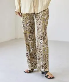 【TODAYFUL】パッチワークパターントラウザー