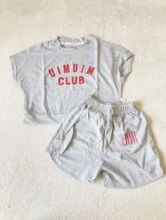 新品　キッズ　セットアップ　半袖　Tシャツ　パンツ　グレー　120