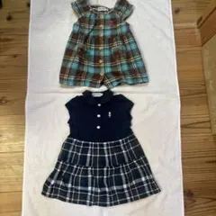 ミキハウスワンピース、チュニック2点セット