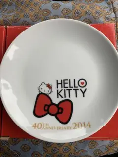 HELLO KITTY 40周年記念プレート 2014 非売品　箱入り2枚