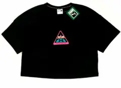 PUMA　プーマ　ゆるシルエットクロップドTシャツ　ブラック