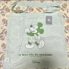ディズニー　夏祭りくじ　トートバッグ　グリーン　ミッキー　くじ　ディズニーストア