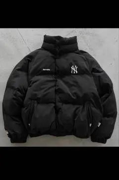 【完売品】Perushu 黒 ダウンジャケット ニューヨーク・ヤンキース
