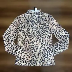 H&M DIVIDED レオパード柄 長袖カットソー Mサイズのサムネイル