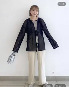 【SALE】LOWRYSFARM 2WAYメッシュリボンガーデロングスリープ