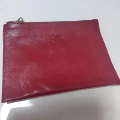 新品ILBISONTEレザーポーチ レッド